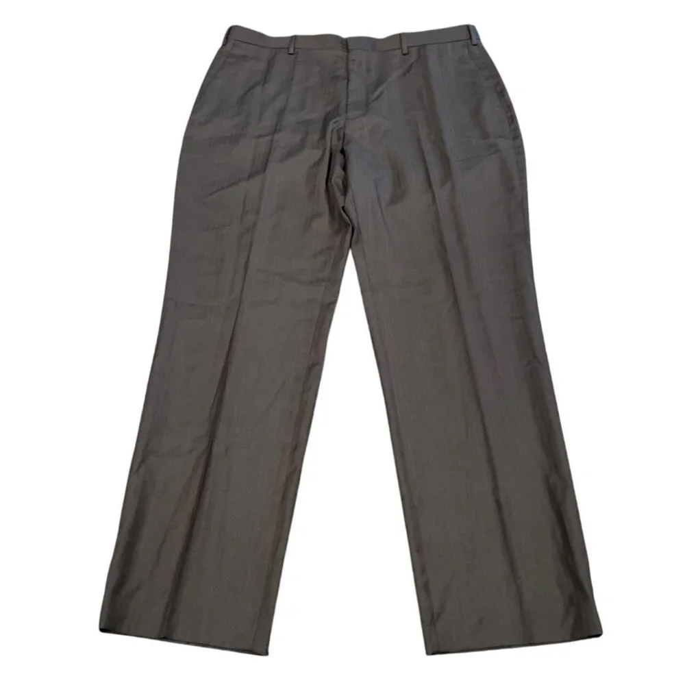NWT J.Crew Crosby Classic-Fit Suit Pant 38x32 Brown Lightweight Italian Wool